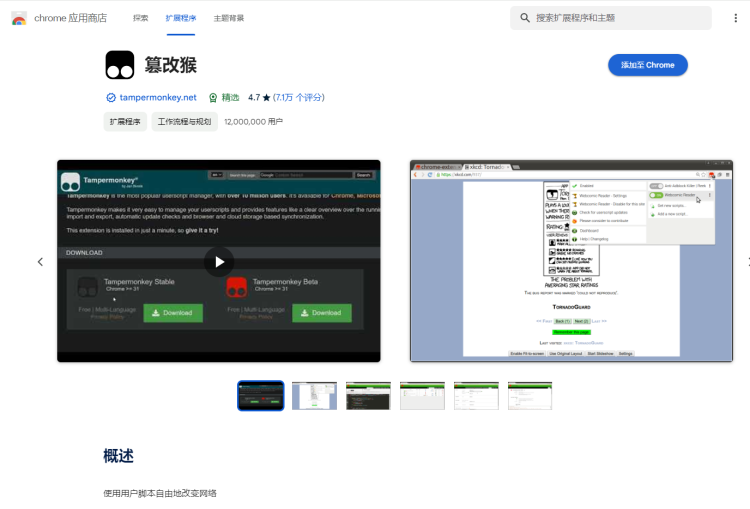 Chrome 商店安装